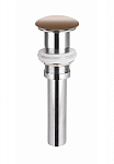 Донный клапан для раковины Ceramicanova CN2000MC click-clack без перелива капучино матовый Донный клапан для раковины Ceramicanova CN2000MC click-clack без перелива капучино матовый