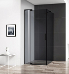 Душевой уголок Cezares SLIDER-AH-1-80-70/80-GRIGIO-NERO 70/80*80*195 профиль черный стекло тонированное без поддона Душевой уголок Cezares SLIDER-AH-1-80-70/80-GRIGIO-NERO 70/80*80*195 профиль черный стекло тонированное без поддона