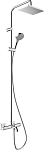 Душевая стойка Hansgrohe Vernis Shape Showerpipe 26284000 с изливом и термостатом хром Душевая стойка Hansgrohe Vernis Shape Showerpipe 26284000 с изливом и термостатом хром