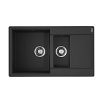 Кухонная мойка Omoikiri Daisen 86*51 гранитная крошка черная полуторная с крылом