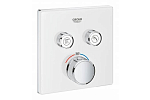 Внешняя часть для термостата Grohe Grohtherm SmartControl 29156LS0 для ванны и душа белая Внешняя часть для термостата Grohe Grohtherm SmartControl 29156LS0 для ванны и душа белая