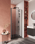 Душевая дверь в нишу Cezares Liner B-12-90-C-NERO-R 90*195 профиль черный матовый без поддона Душевая дверь в нишу Cezares Liner B-12-90-C-NERO-R 90*195 профиль черный матовый без поддона