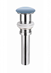 Донный клапан для раковины Ceramicanova CN2000ML click-clack без перелива голубой матовый Донный клапан для раковины Ceramicanova CN2000ML click-clack без перелива голубой матовый