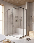 Душевой уголок Cezares Relax 304-AH-2-120/90-C-GM 120*90*200 профиль оружейная сталь без поддона Душевой уголок Cezares Relax 304-AH-2-120/90-C-GM 120*90*200 профиль оружейная сталь без поддона
