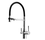 Смеситель Sancos Garda SC4009CH для кухни с функцией подключения фильтра хром/черный Смеситель Sancos Garda SC4009CH для кухни с функцией подключения фильтра хром/черный