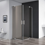 Душевой уголок Cezares SLIDER-A-2-70/80-BR-Cr 70/80*70/80*195 профиль хром стекло бронзированное без поддона Душевой уголок Cezares SLIDER-A-2-70/80-BR-Cr 70/80*70/80*195 профиль хром стекло бронзированное без поддона