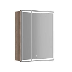 Зеркало-шкаф Sancos Mirror 69*74 с Led подсветкой дуб галифакс натуральный