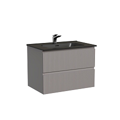 Тумба с раковиной Sancos Snob R 70 Doha Soft (раковина Element CN7007MB черная матовая) Тумба с раковиной Sancos Snob R 70 Doha Soft (раковина Element CN7007MB черная матовая)