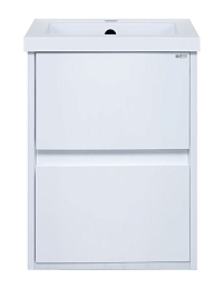 Тумба с раковиной Misty Алиса 40 подвесная белая