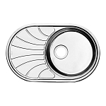 Кухонная мойка Iddis Suno S SUN77SDi77S 77*48 нерж. сталь, шелк с сифоном Кухонная мойка Iddis Suno S SUN77SDi77S 77*48 нерж. сталь, шелк с сифоном