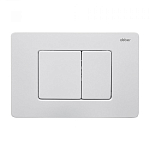 Кнопка смыва ABBER AC0120MW белая матовая Кнопка смыва ABBER AC0120MW белая матовая