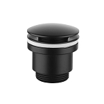 Донный клапан для раковины Lemark Click Clack LM8500BL без перелива черный матовый Донный клапан для раковины Lemark Click Clack LM8500BL без перелива черный матовый