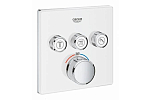Внешняя часть для термостата Grohe Grohtherm SmartControl 29157LS0 для ванны и душа белая Внешняя часть для термостата Grohe Grohtherm SmartControl 29157LS0 для ванны и душа белая