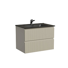 Тумба с раковиной Sancos Snob T 70 Beige Soft (раковина Element CN7007MB черная матовая) Тумба с раковиной Sancos Snob T 70 Beige Soft (раковина Element CN7007MB черная матовая)